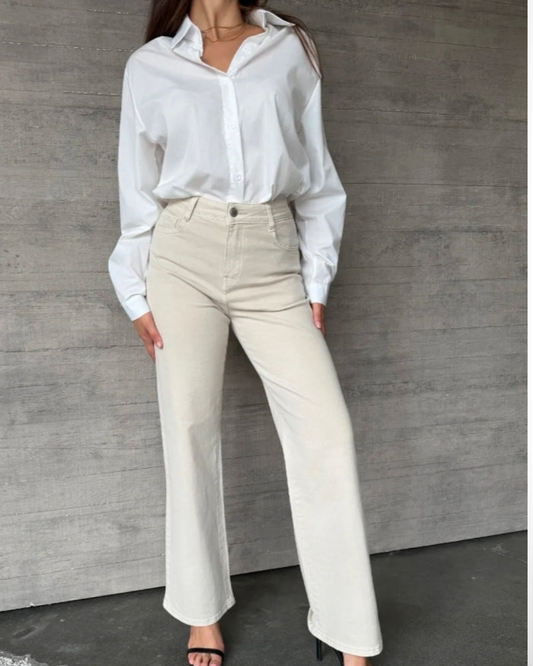 Lajoly Wide-Leg | Beige