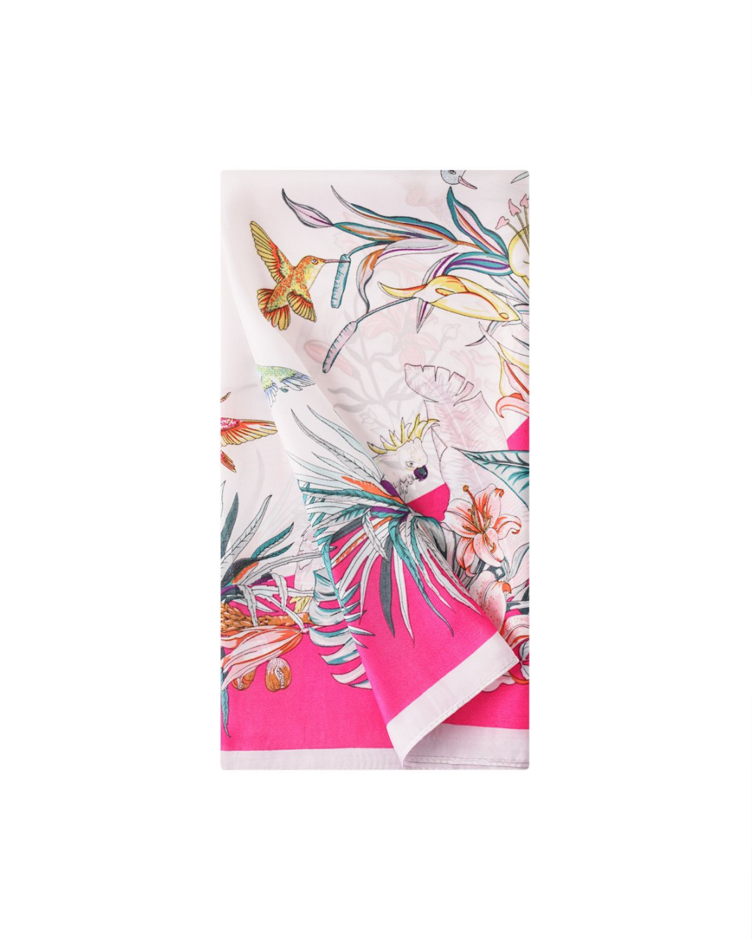 Tropische Sjaal Fuchsia