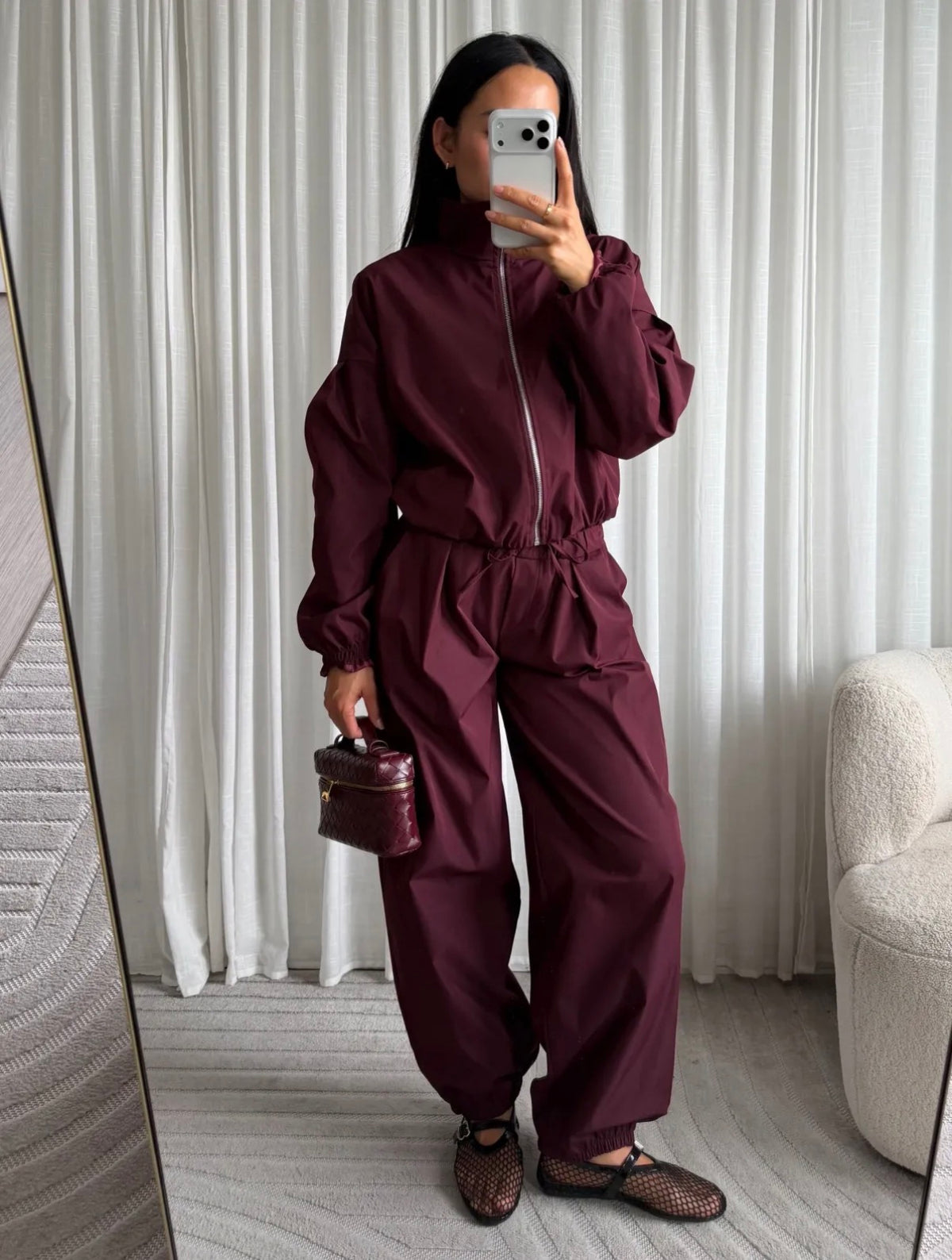 Livia bomber set I Bordeaux
