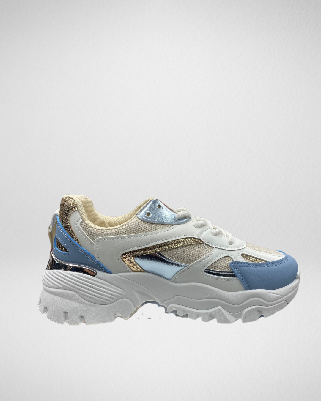 Sneakers I Blauw/Beige