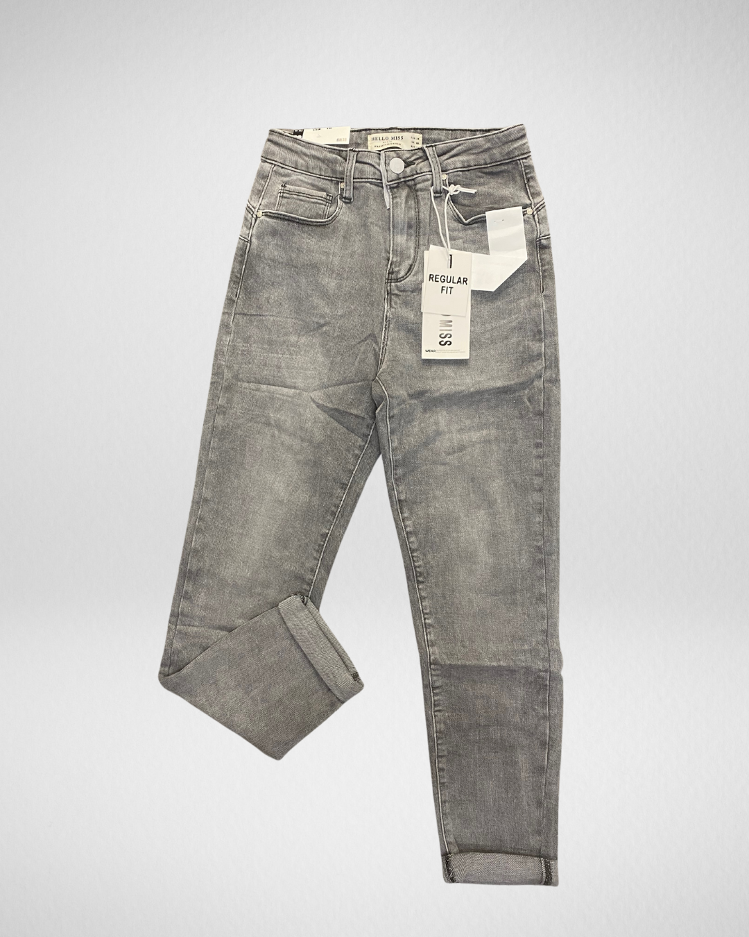 Hello miss | Regular fit grijs