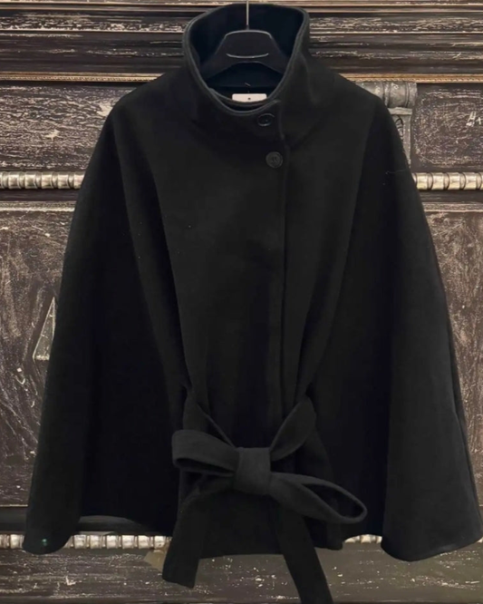 Poncho Col hals | Zwart