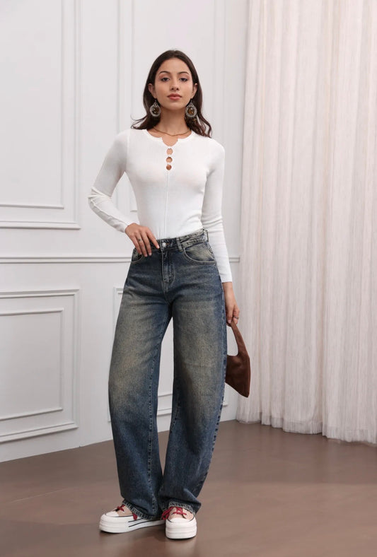 Balloon vintage jeans  I Blue wash