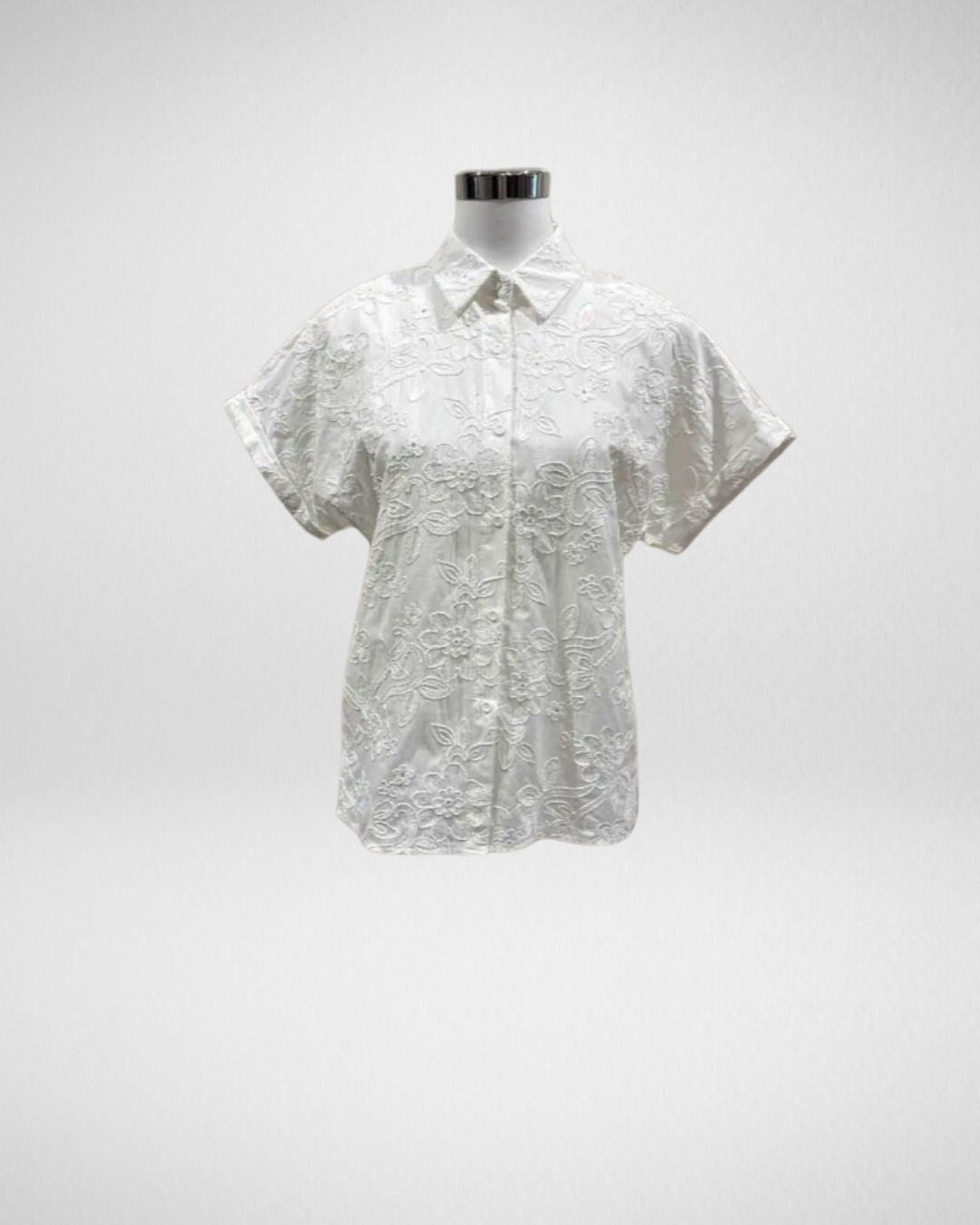 Blouse Broderie | Wit