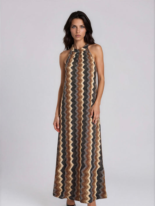 Jurk Gimme Ricceri Zigzag I Groen