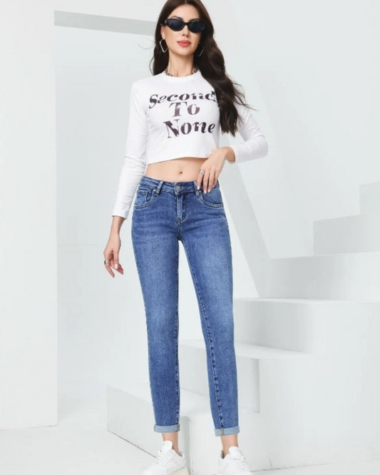 Hello-miss Slim fit Low Waist| New wash