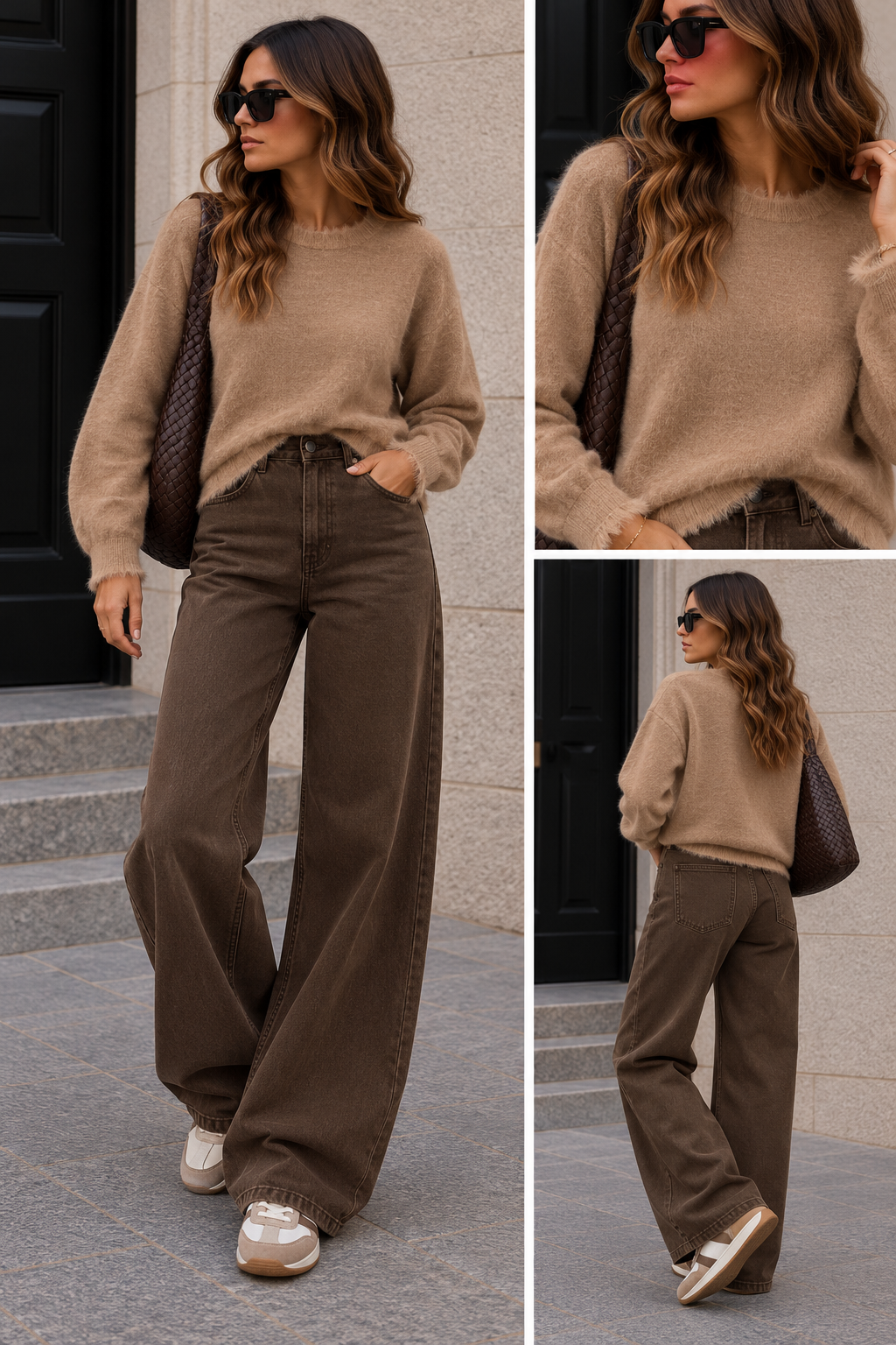 Truitje Amy Soft lange mouw I Taupe