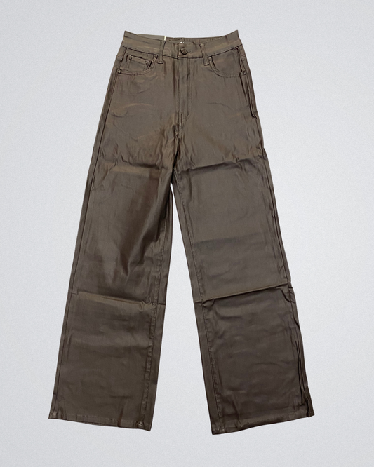 Leather Look Wide-Leg | Bruin