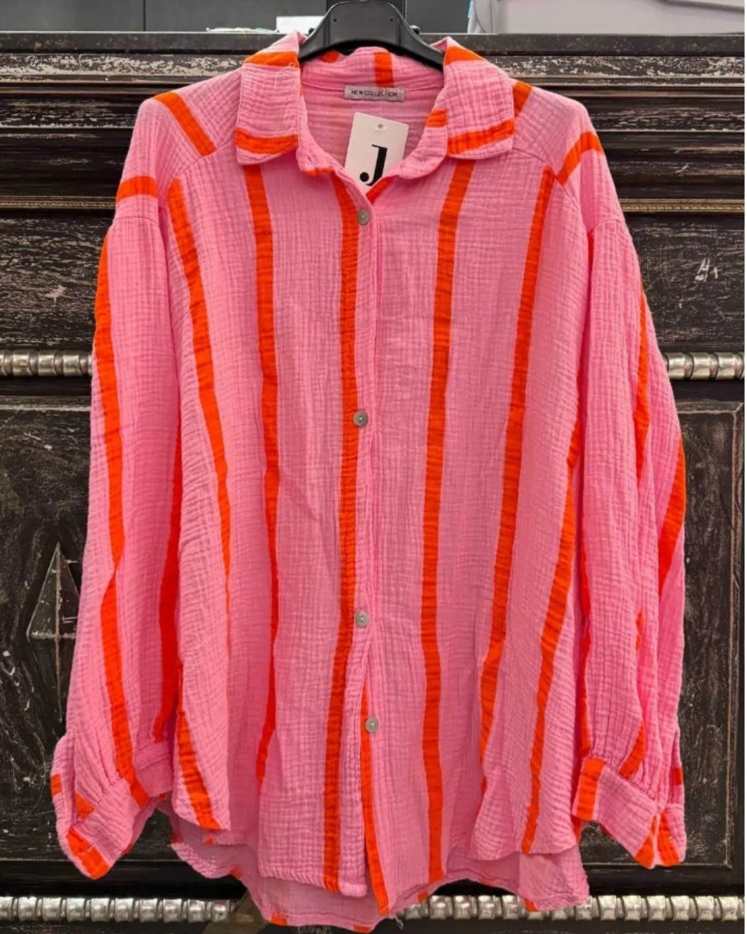 Blouse Jumelle | Streep Oranje