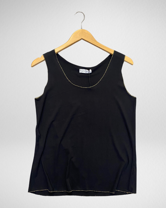 Top goude rand I Zwart