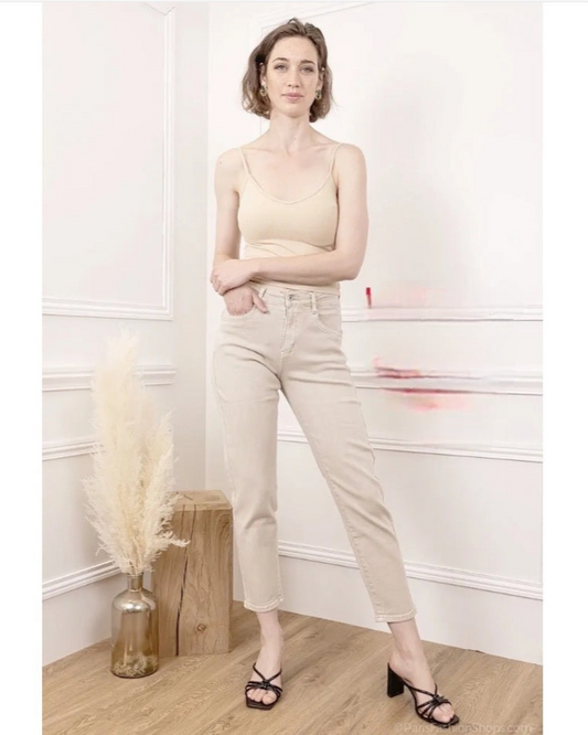 Hello miss Mom-fit | Beige