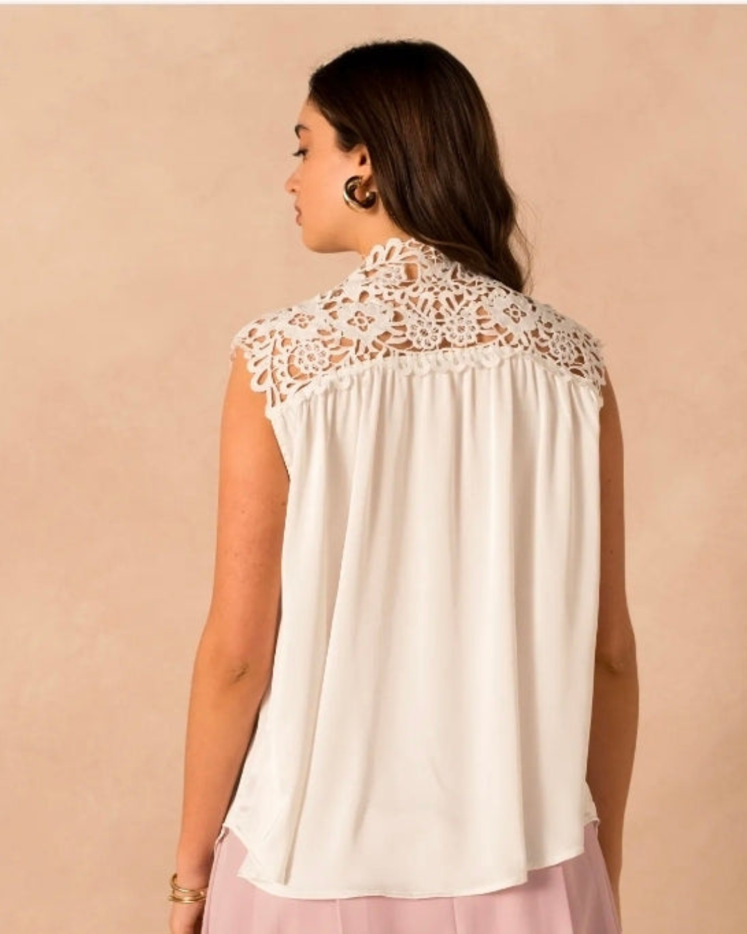 Top Schouder kant | Ecru