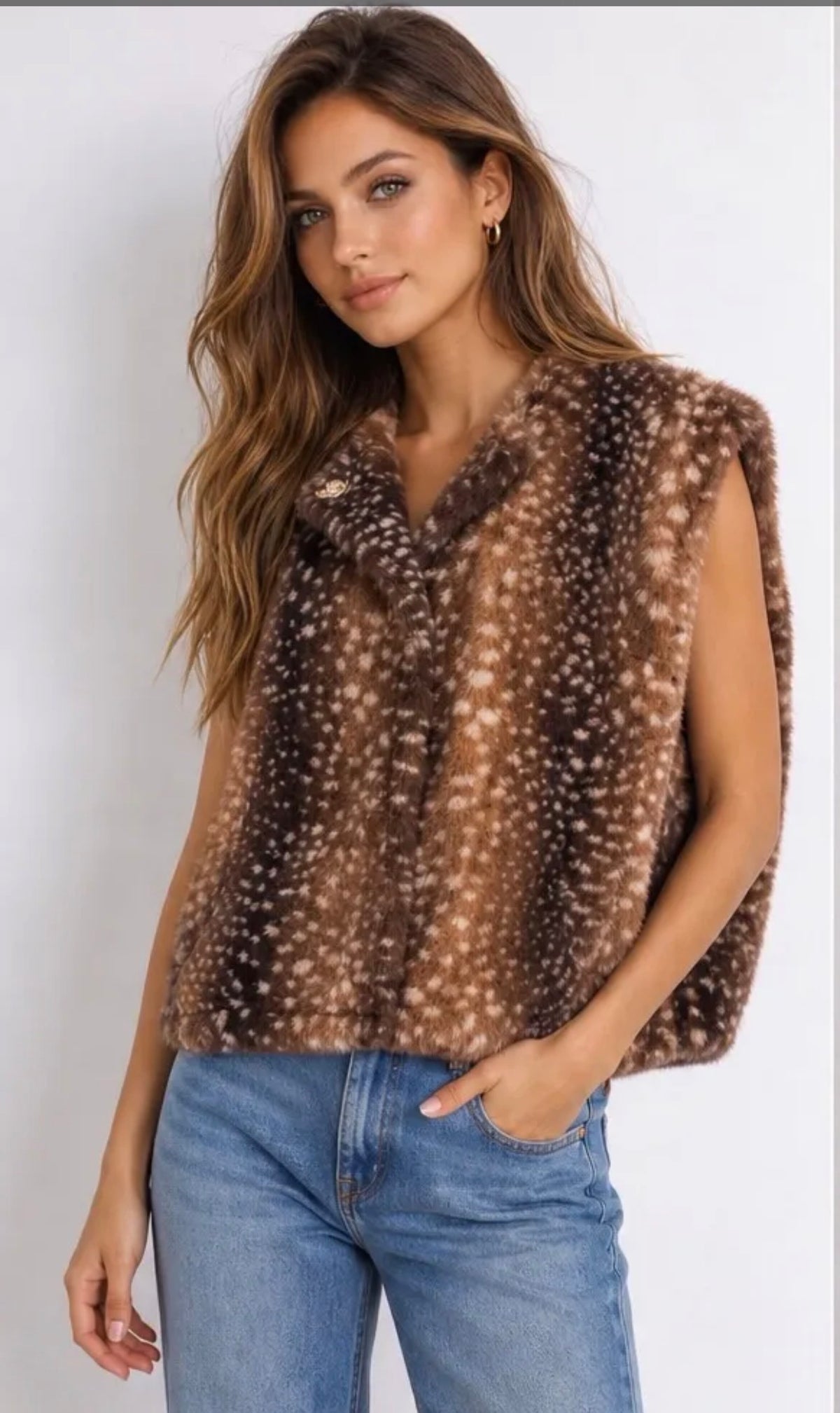Bont gilet bambi | Bruin