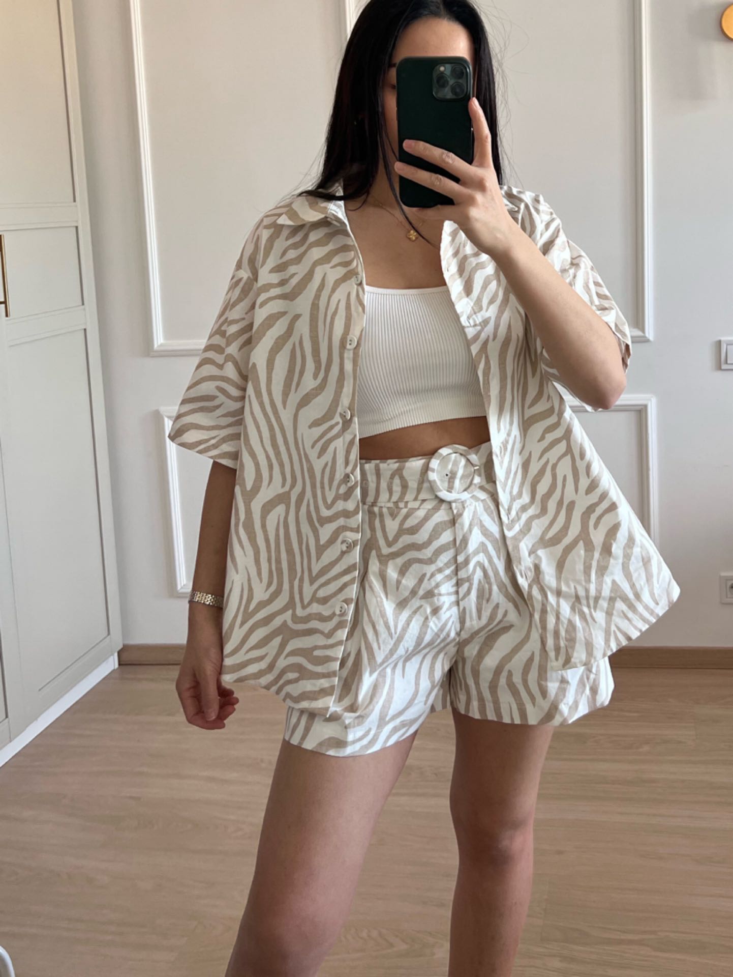 Short riem I Beige