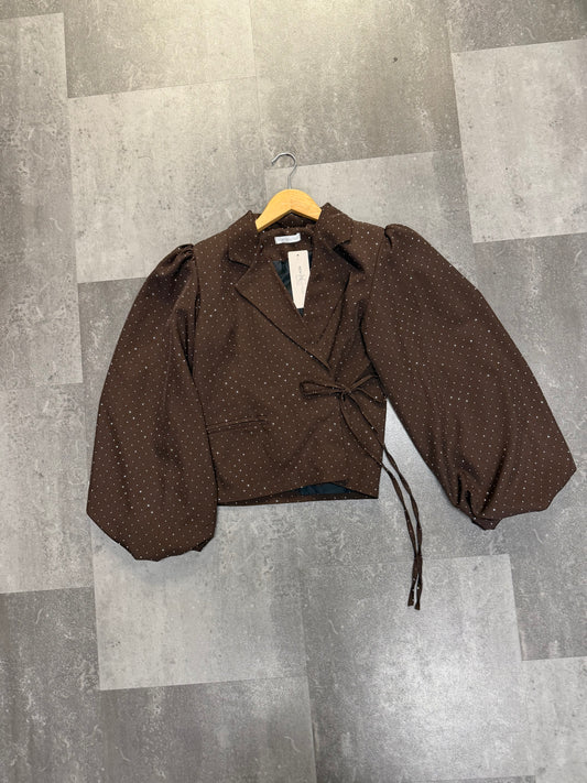 Blazer strik Studs| Bruin