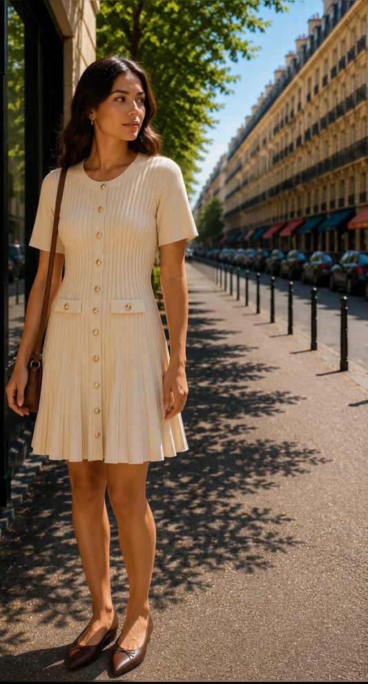 Jurk Marseile | Beige