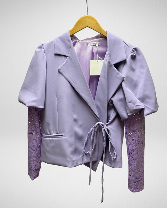 Blazer Lace mouw I Paars
