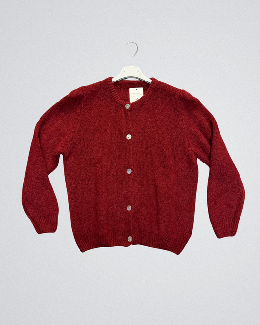 Trui Alpaca Vest | Bordeaux