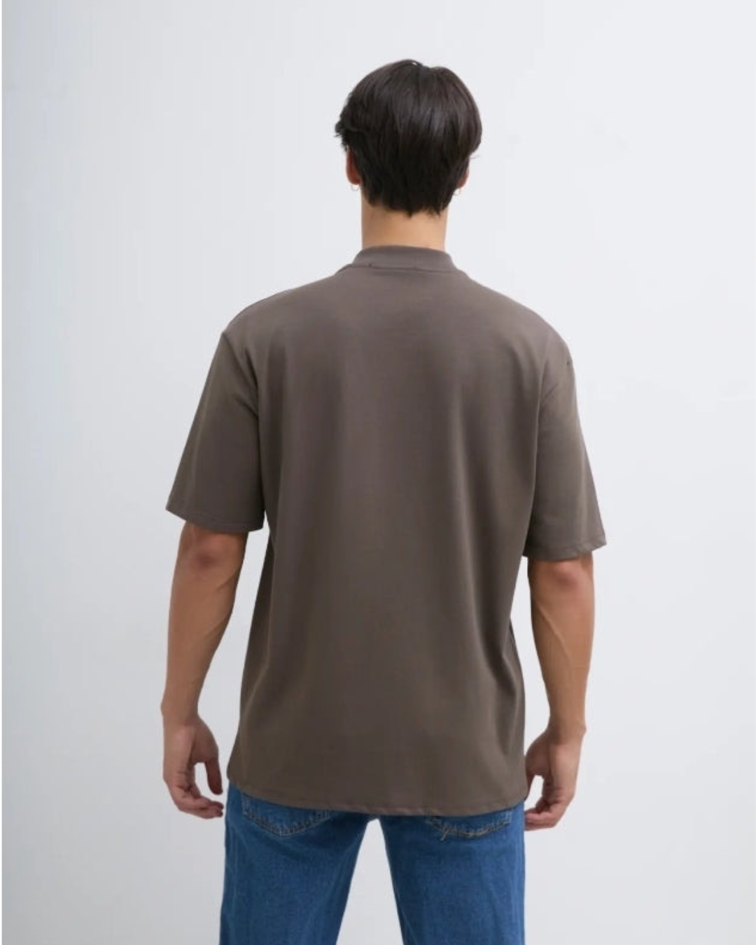 T shirts dichte kraag I Bruin