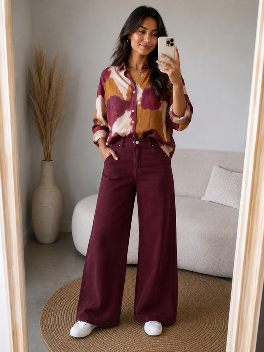 Blouse Gimme Richery fall I Bordeaux