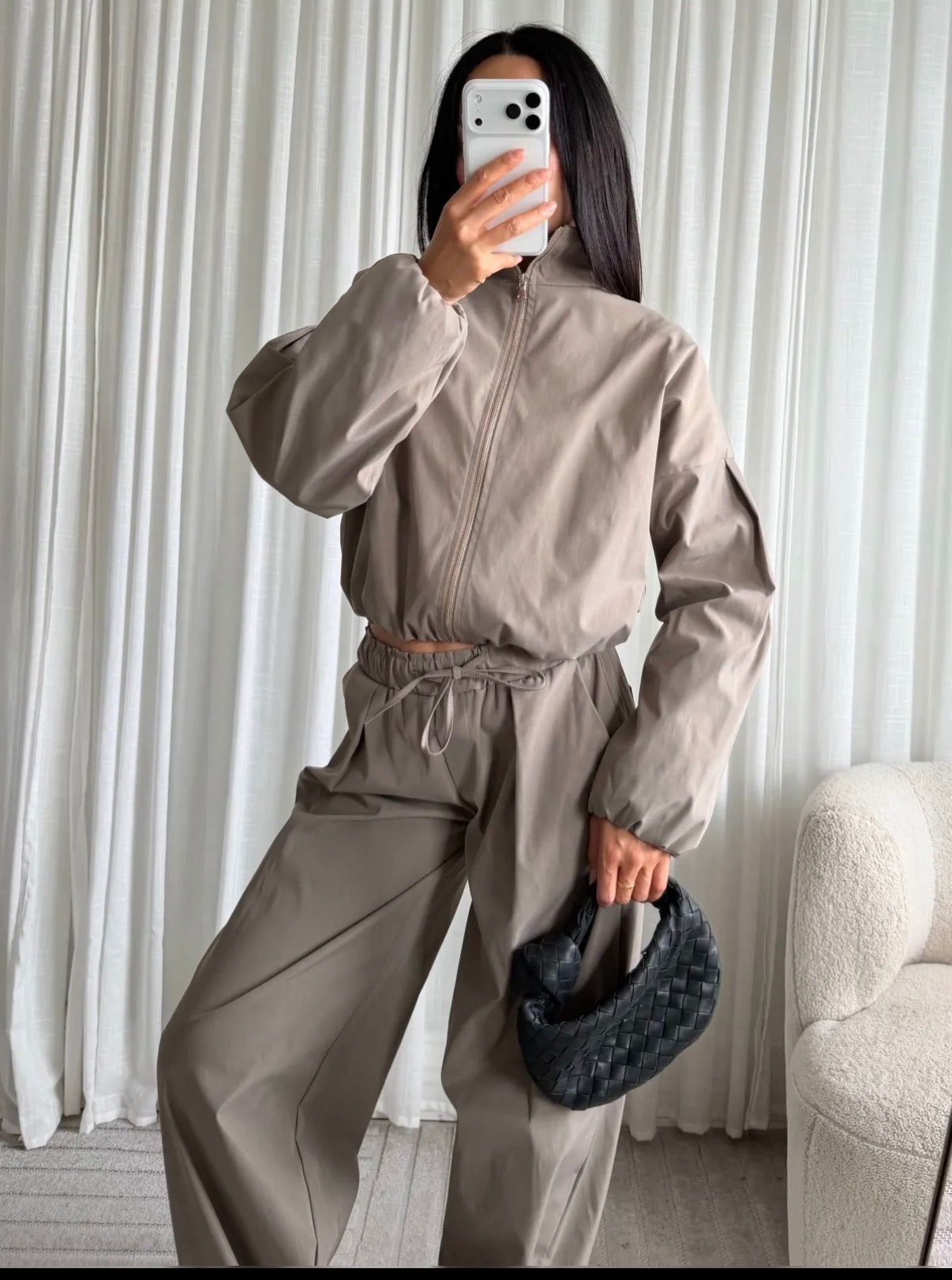 Livia bomber set I Taupe