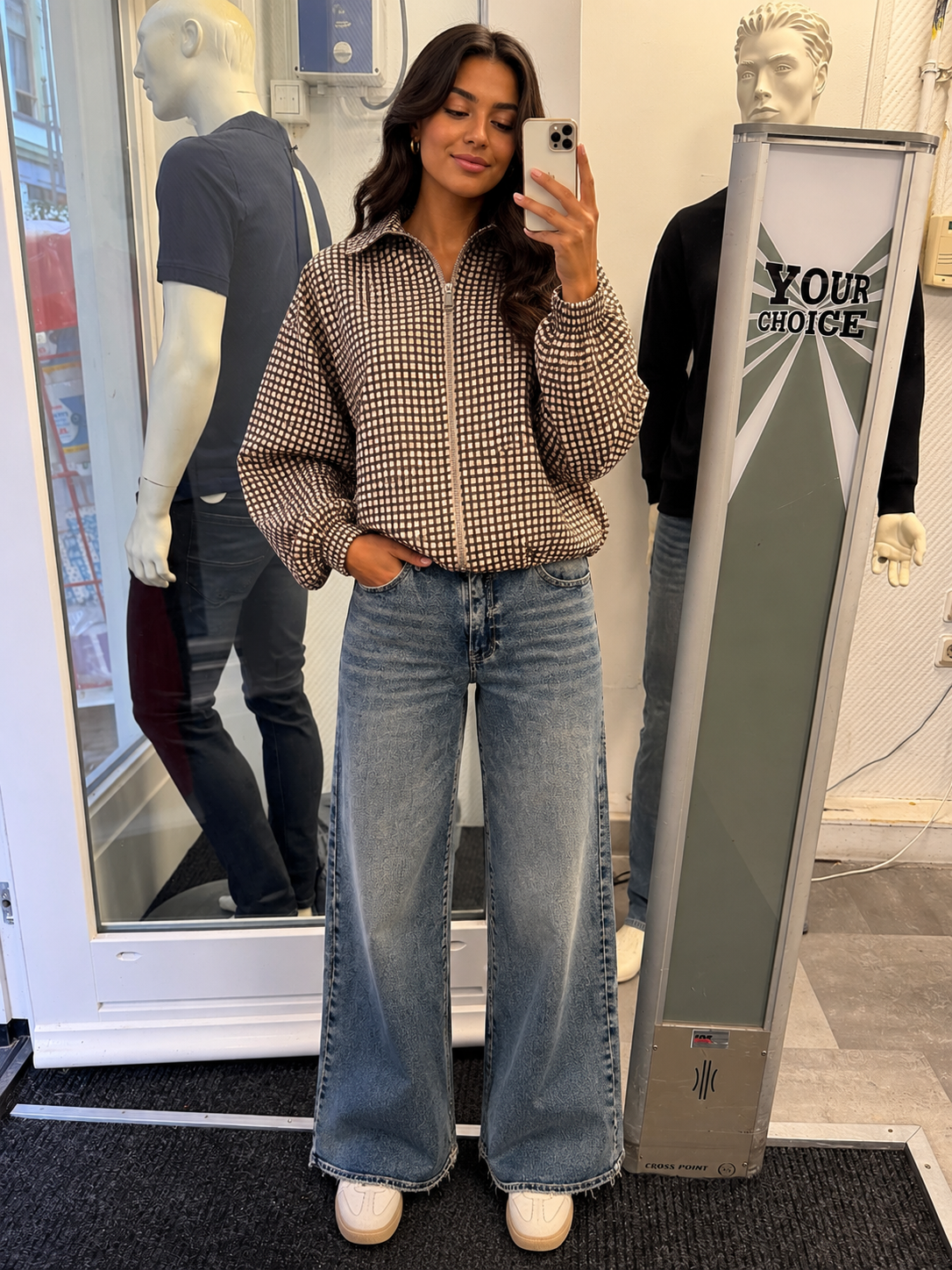 Wide-Leg Queen Hearts| Blue wash