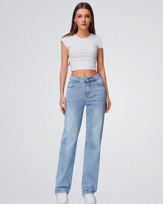 Hello Miss - Wide Leg I Blauw