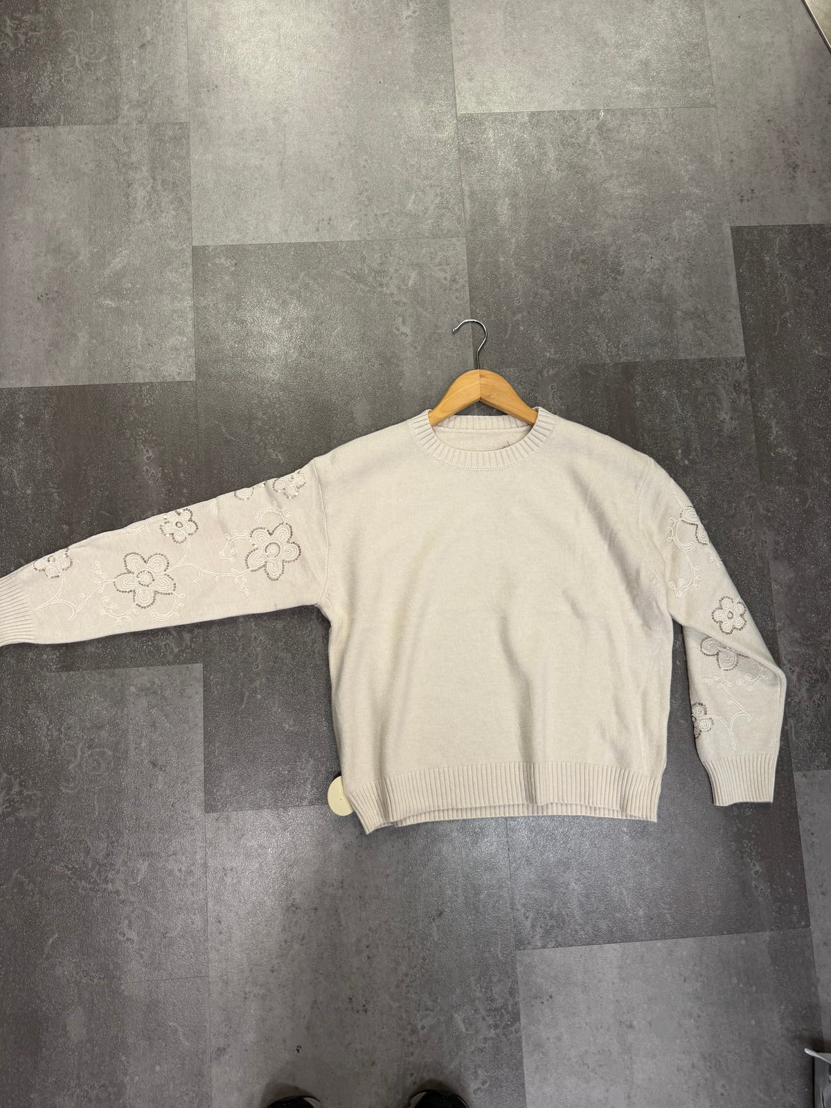 Truitje glittermouw I Beige