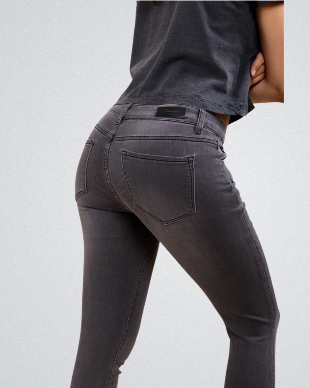 Toxik Jeans Midwaist | Antraciet Wash