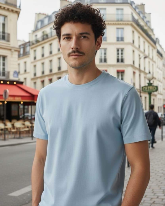 Shirt Paris| Licht blauw
