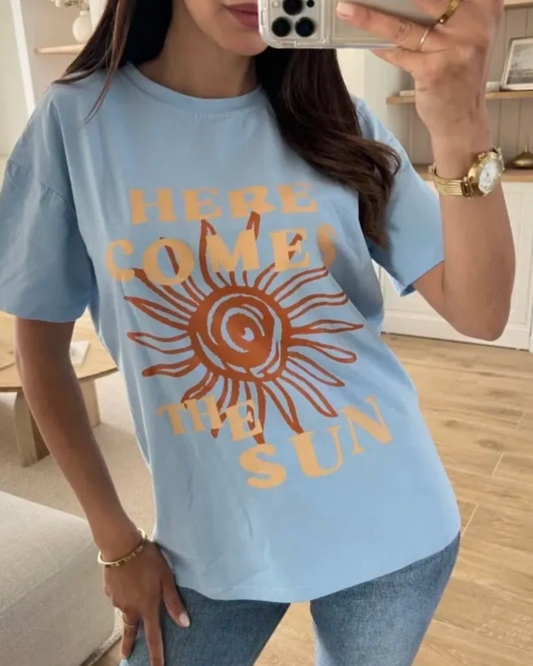 T-shirt Sun | Blauw