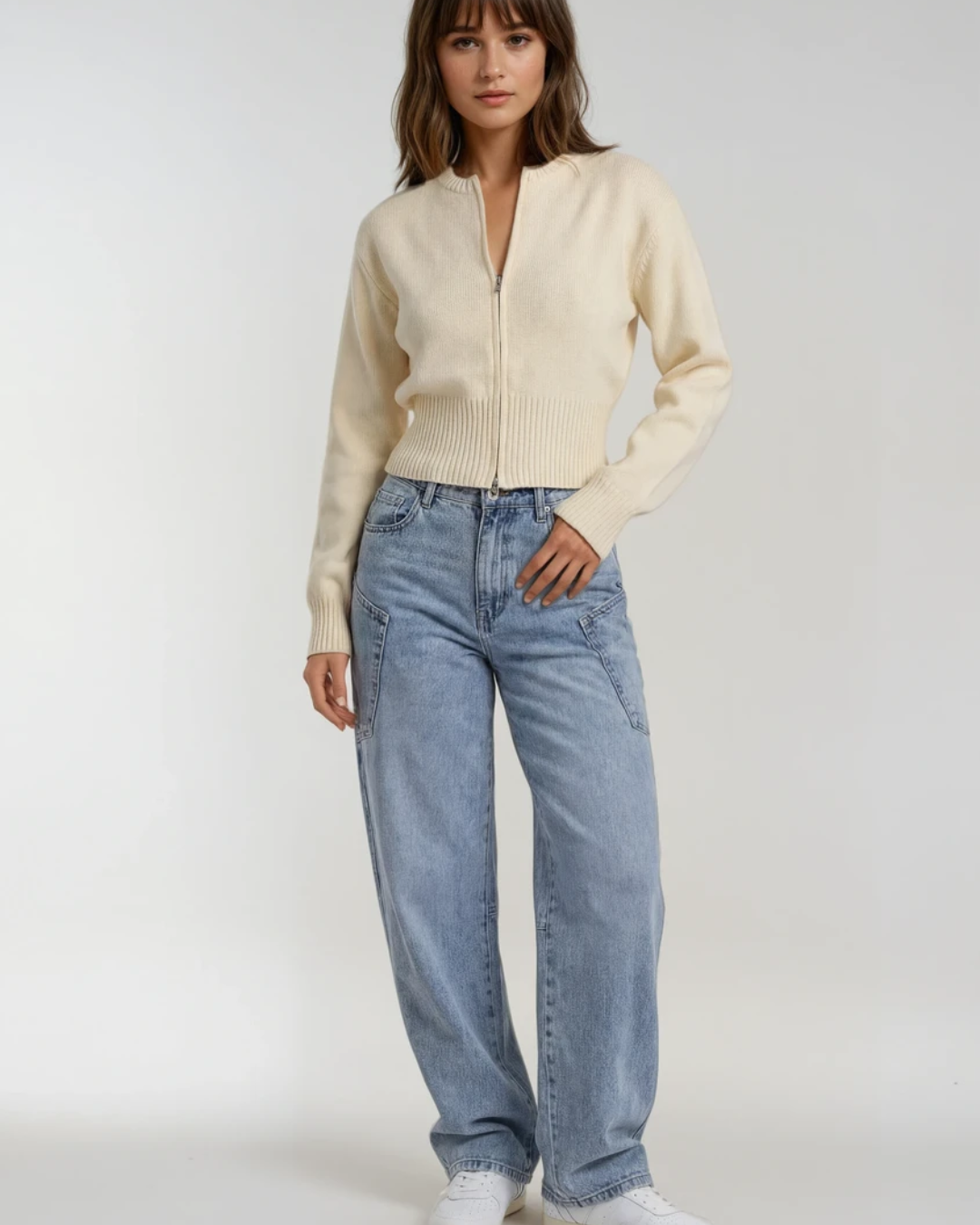 Hello-miss Barrel jeans | Licht blauw