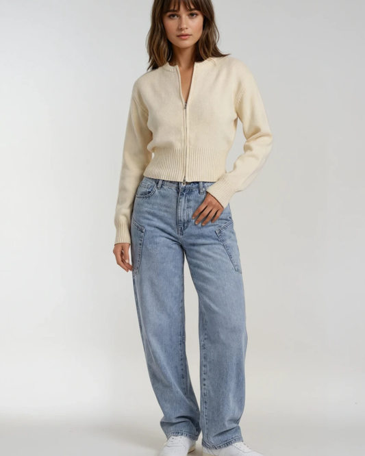 Hello-miss Barrel jeans | Licht blauw