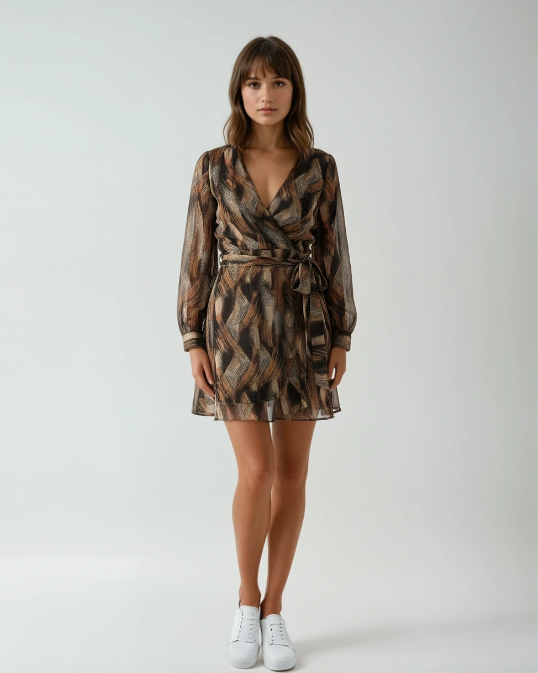 Jurk Yasmine | Bruin