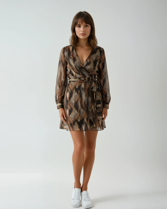 Jurk Yasmine | Bruin