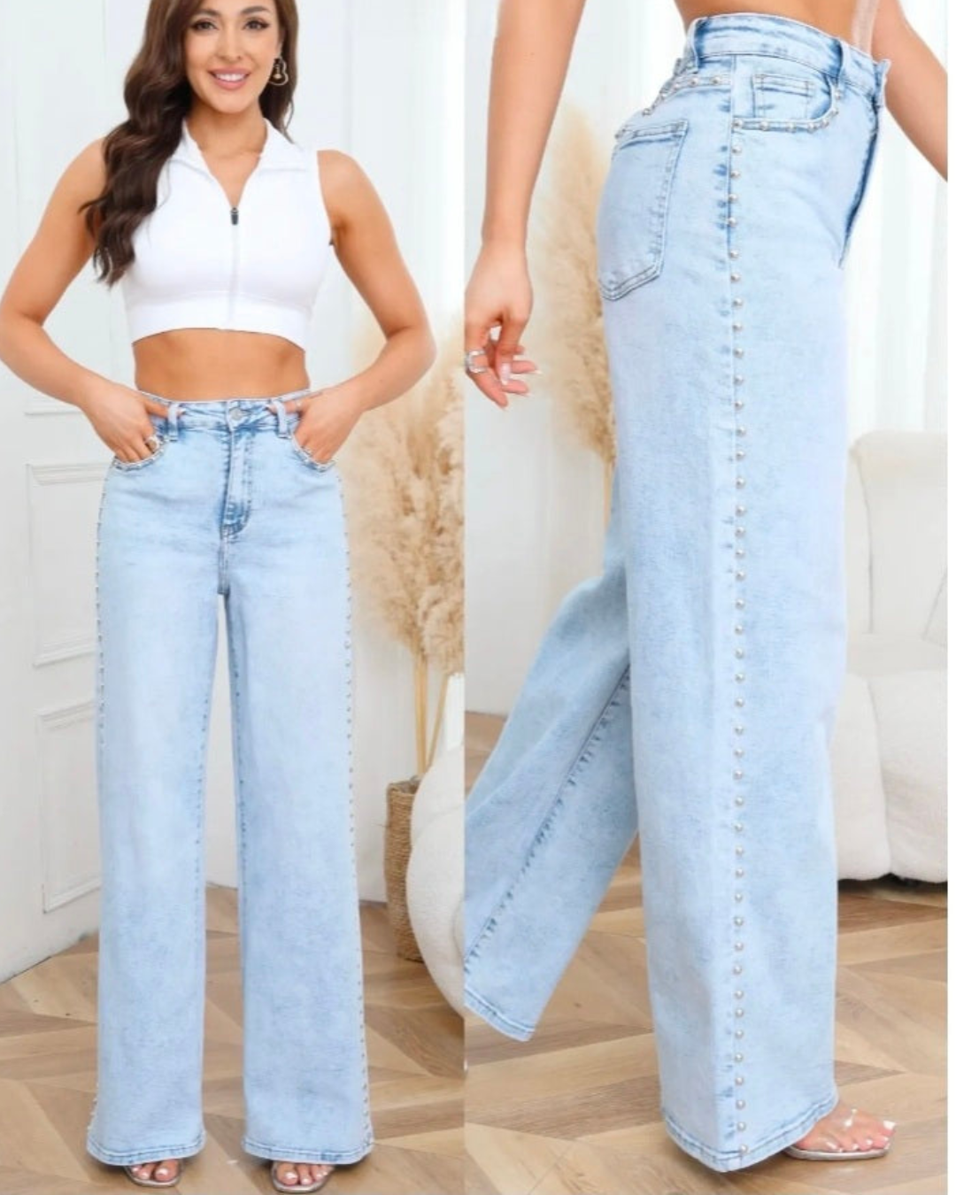 Wide-Leg Stutch jeans Carola | Summer wash