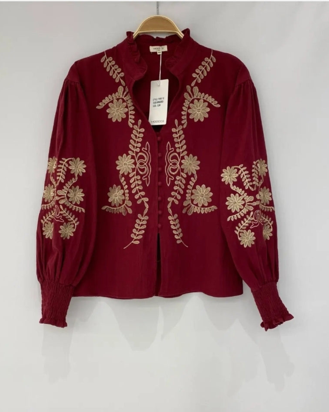 Blouse Anne | Bordeau