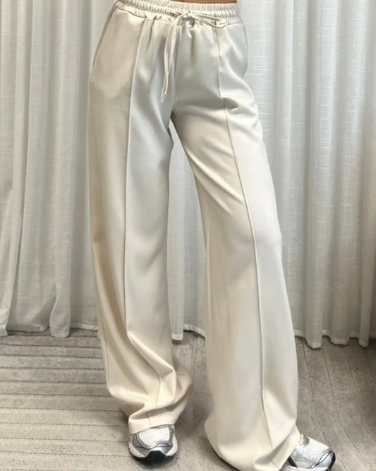 Broek Comfy Wide-Leg | Beige