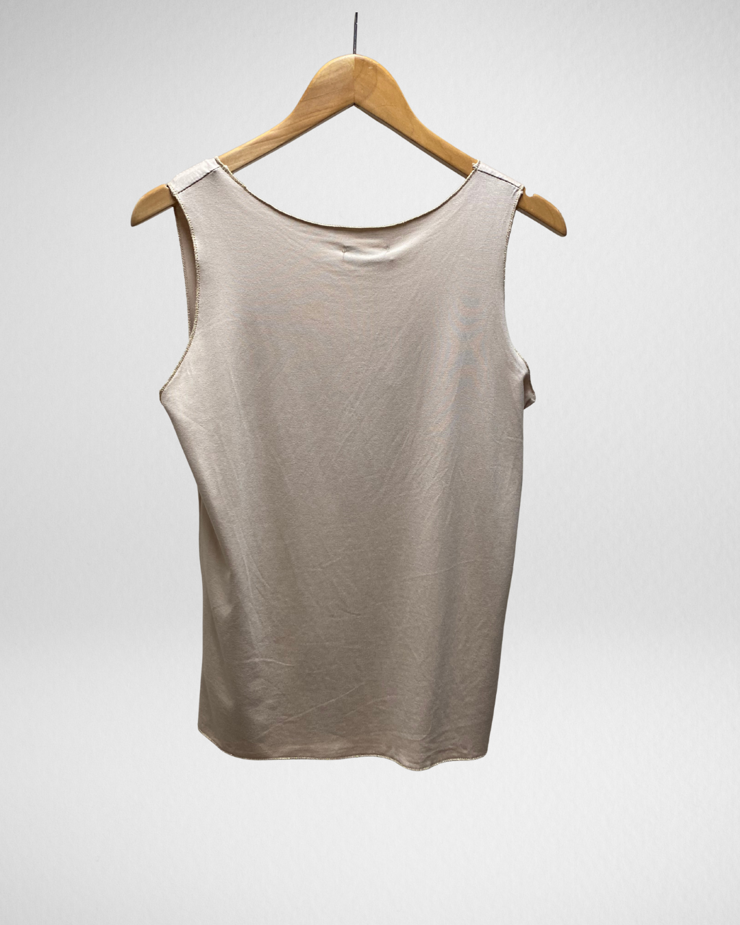Top goude rand I Beige