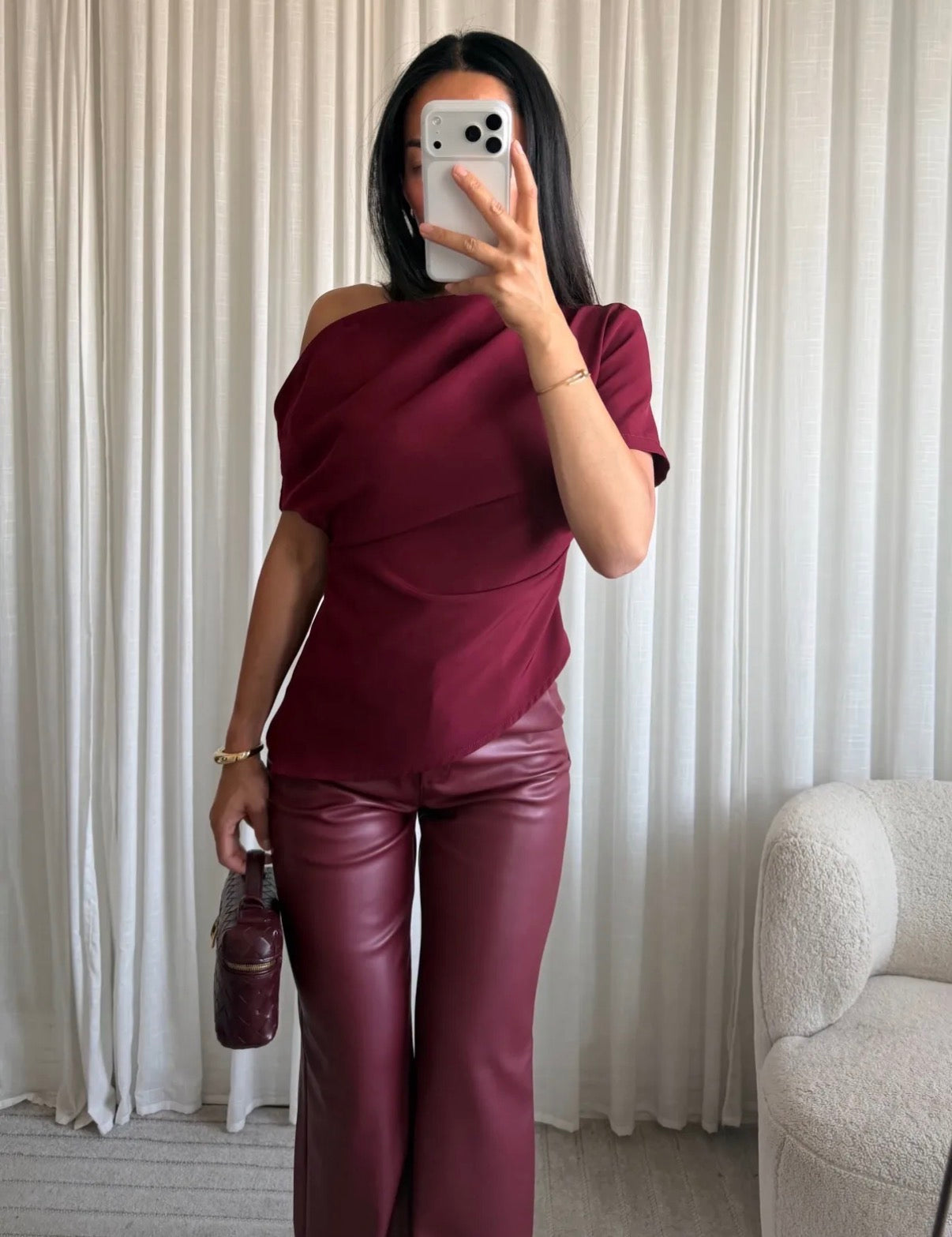 Top half shoulder | Bordeaux