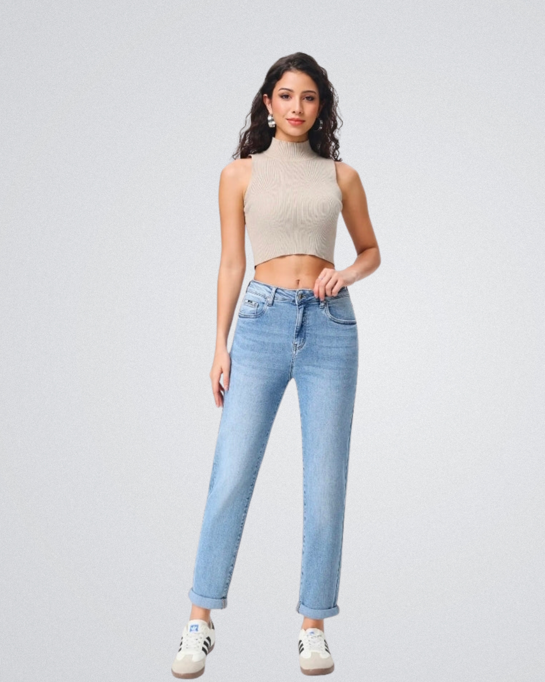 Mom Fit jeans I Blauw