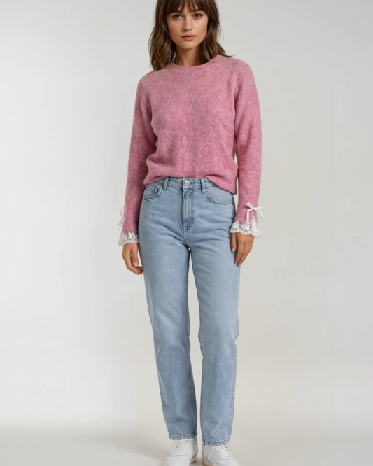 Trui Strik mouw | Rose