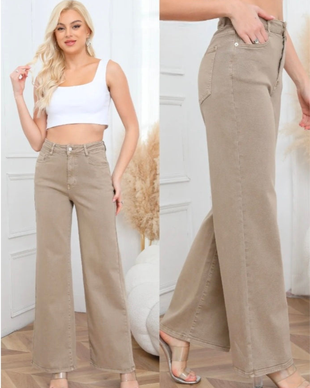 Wide-Leg Ella | Taupe
