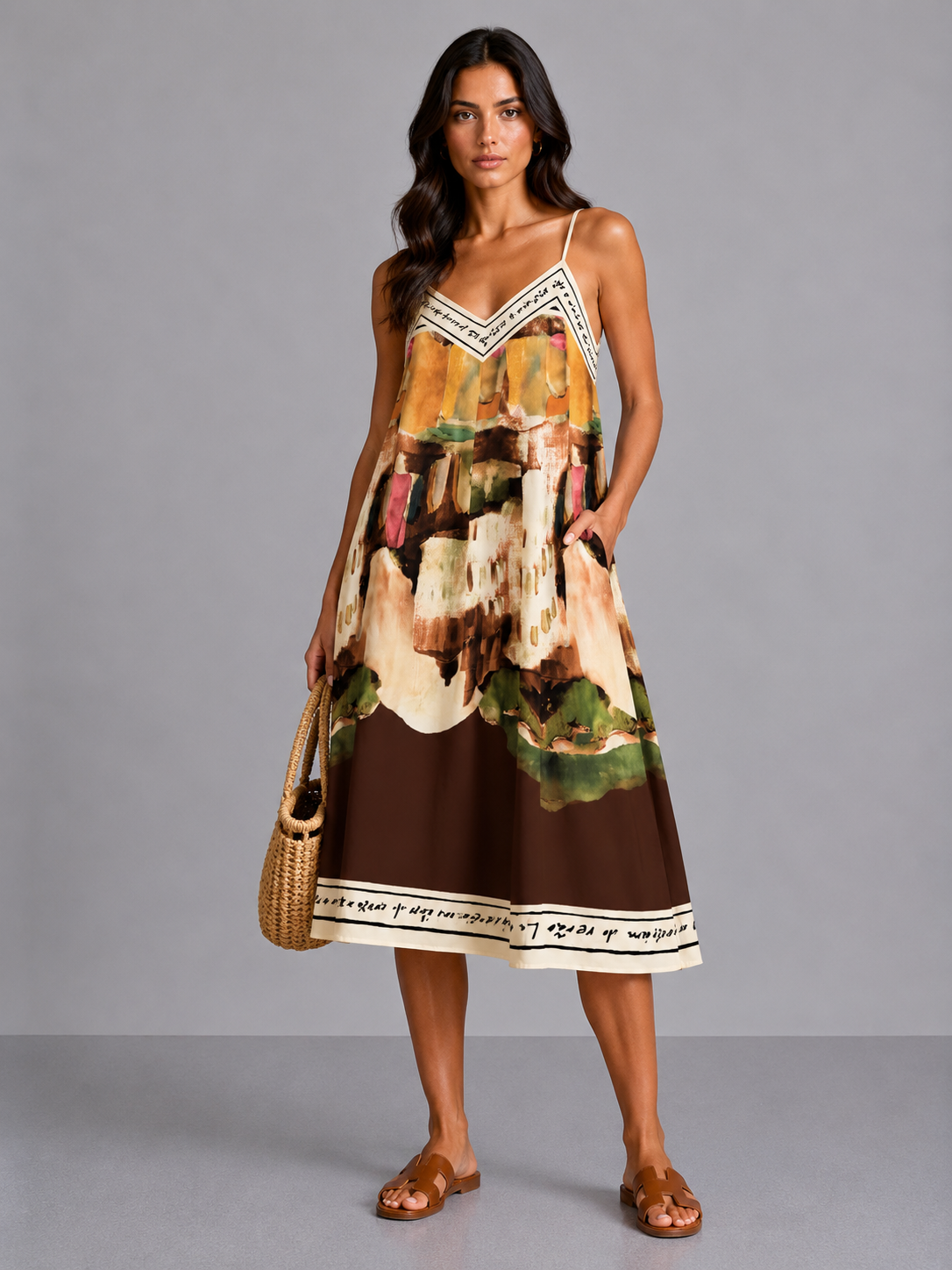 Jurk Saint Tropez | Bruin