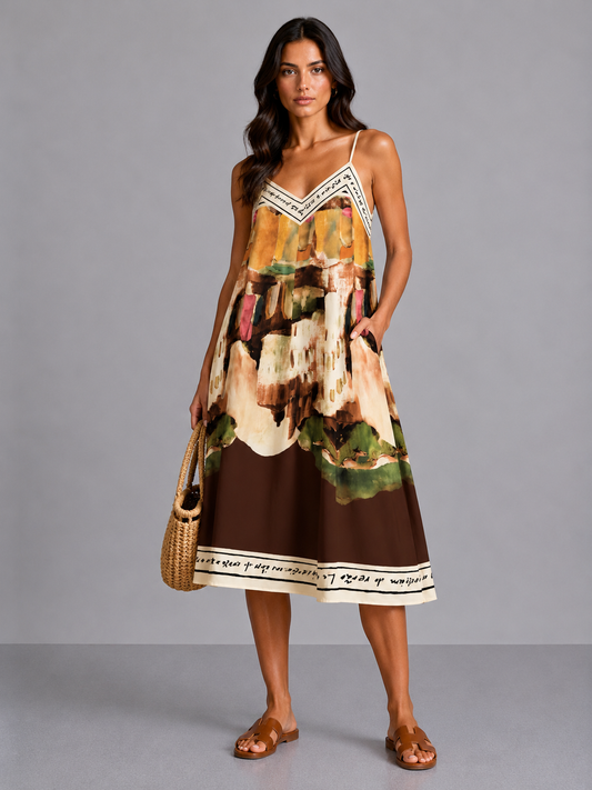 Jurk Saint Tropez | Bruin