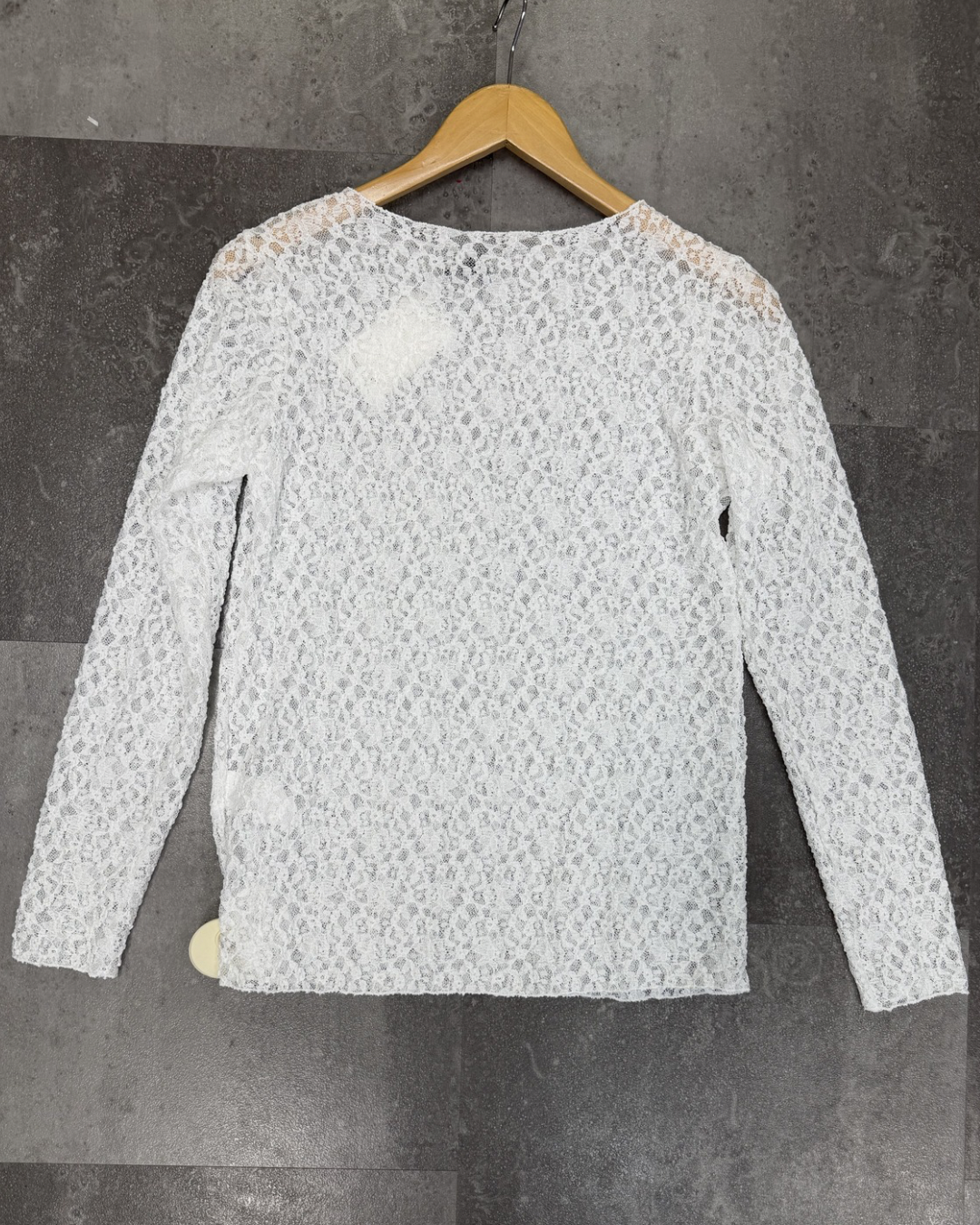 Transparant Top Sophie | Wit