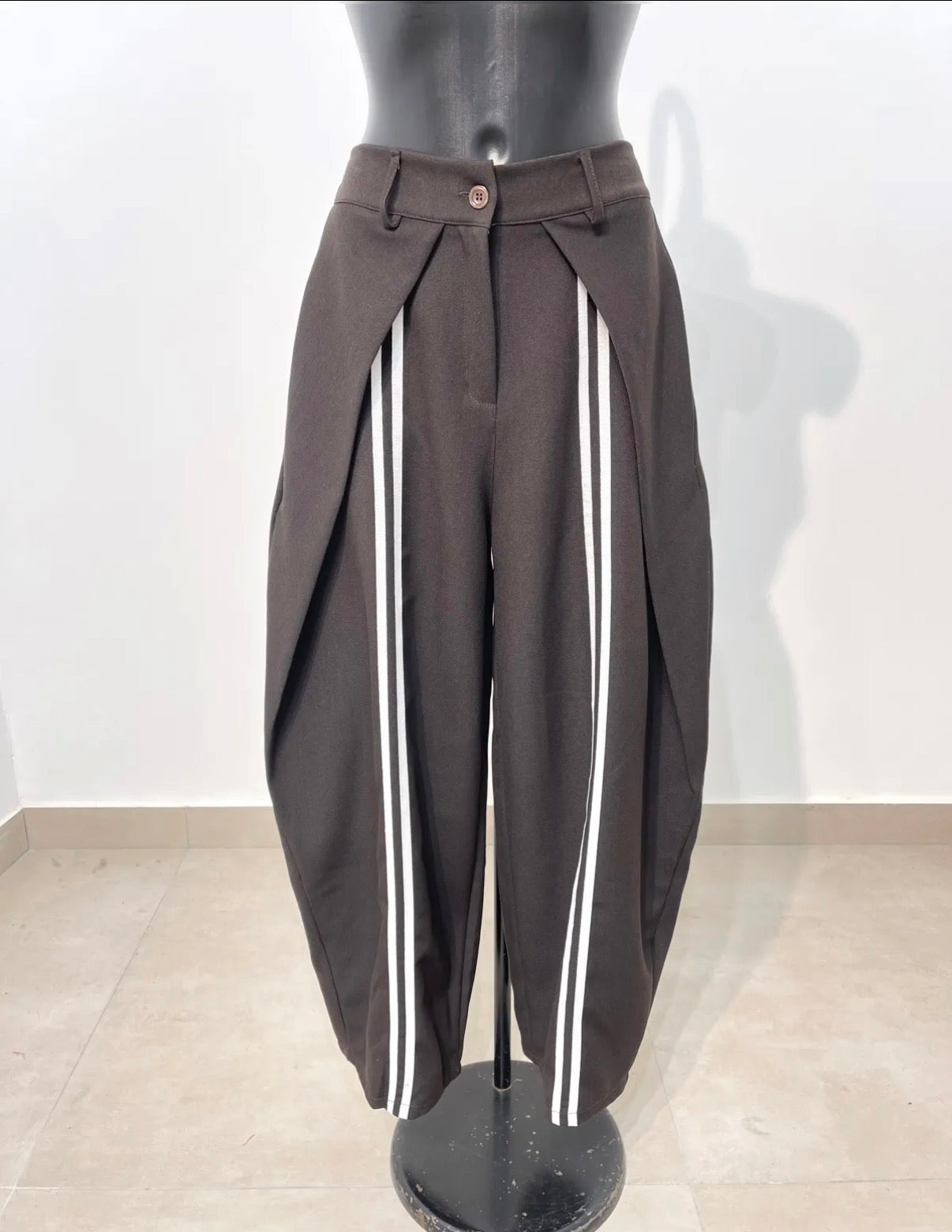 Broek Anna streep | Bruin