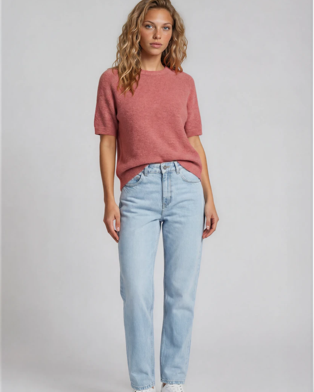 Trui Alpaca | Oud Roze