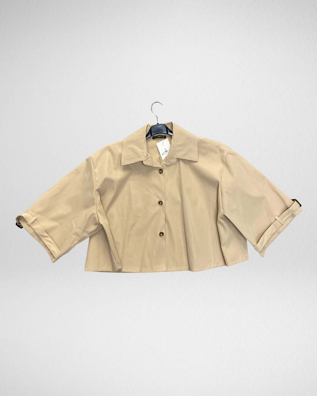 Korte trenchcoat | Beige