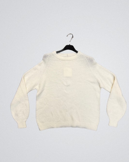 Trui Alpaca lange mouw | wit